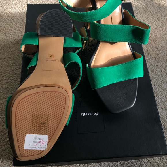 Green strappy Dolce Vita Heels 💚 - Picture 5 of 6